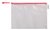 Opbergtas Tarifold met rits 330x240mm PVC rood