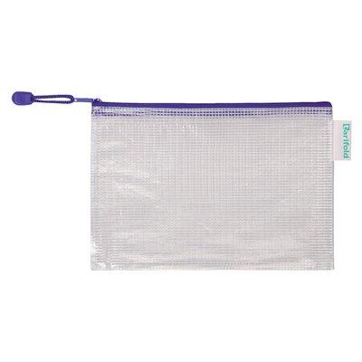 Opbergtas Tarifold met rits 235x165mm PVC blauw