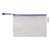 Opbergtas Tarifold met rits 235x165mm PVC blauw