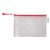 Opbergtas Tarifold met rits 235x165mm PVC rood