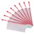Opbergtas Tarifold met rits 250x115mm PVC rood