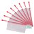 Opbergtas Tarifold met rits 250x115mm PVC rood