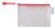 Opbergtas Tarifold met rits 160x110mm PVC rood