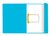 Clipmap Secolor Folio 100% gerecycled karton 250gr blauw