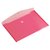 Enveloptas Europel A4 335x240mm dwars PP transparant rood