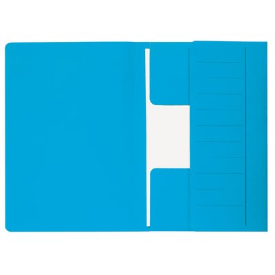 Dossiermap Djois Secolor Mammoet folio 3 kleppen 250gr recycled blauw