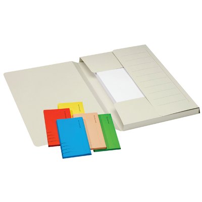 Dossiermap Djois Secolor Mammoet folio 3 kleppen 250gr recylced geel