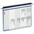 Personeelsmap Durable 5 vakken + hangrail blauw