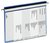 Personeelsmap Durable 5 vakken + hangrail blauw