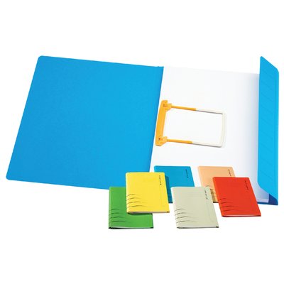 Clipmap Secolor A4 100% gerecycled karton 250gr geel verpakt per 50 stuks