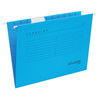 Hangmap Djois Euroflex recycled A4 V-bodem blauw 25 stuks