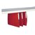 Hangmap Djois Secolor recycled lateraal voor legbord rood
