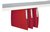 Hangmap Djois Secolor recycled lateraal voor legbord rood