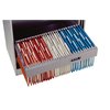 Hangmap Djois Secolor recycled lateraal voor legbord rood foto