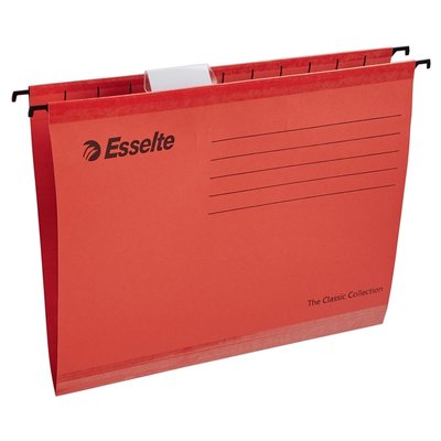 Hangmap Esselte Classic A4 V-bodem 345x240mm rood