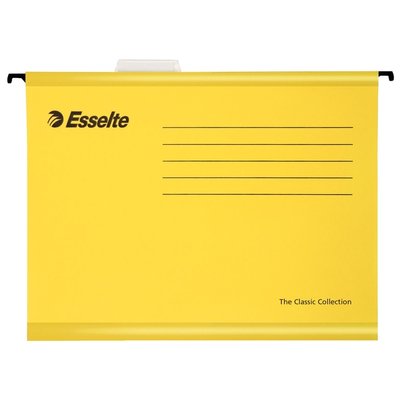 Hangmap Esselte Classic folio V-bodem 382x240mm geel