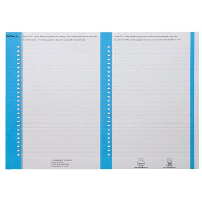 Ruiterstrook Elba Nr 8 138x6mm lateraal blauw 10 vel