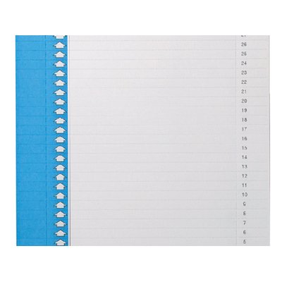Etiquette cavalier Elba n°0 297x6mm vertical bleu 10 feuilles