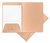 Dossiermap Djois A4 1 klep 250gr chamois