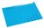 Vouwmap Secolor met tabrand A4 100% gerecycled karton 250gr Blauw