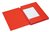 Dossiermap Secolor A4 3 kleppen 100% gerecycled karton 250 gr rood