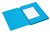 Dossiermap Secolor A4 3 kleppen 100% gerecycled karton 250 gr blauw