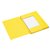 Dossiermap Secolor A4 3 kleppen 100% gerecycled karton 250 gr geel