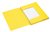 Dossiermap Secolor A4 3 kleppen 100% gerecycled karton 250 gr geel
