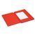 Dossiermap Secolor folio 3 klep 100% gerecycled karton 250 gr rood