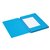 Dossiermap Secolor folio 3 klep 100% gerecycled karton 250 gr blauw