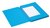 Dossiermap Secolor folio 3 klep 100% gerecycled karton 250 gr blauw