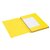 Dossiermap Secolor folio 3 klep 100% gerecycled karton 250 gr geel