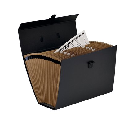 Valisette trieur Bankers Box Handifile 19 compartiments noir