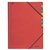 Sorteermap Leitz 7 tabbladen karton rood