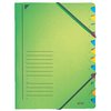 Sorteermap Leitz 12 tabbladen karton groen photo