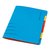Sorteermap Secolor sixtab 6 tabbladen 100% gerecycled karton 250 gr blauw