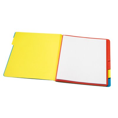 Sorteermap Secolor sixtab 6 tabbladen 100% gerecycled karton 250 gr blauw