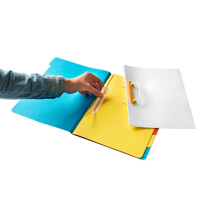 Sorteermap Secolor sixtab 6 tabbladen 100% gerecycled karton 250 gr blauw