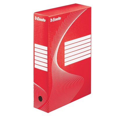 Archiefdoos Esselte Boxycolor 80mm 352x250mm rood