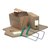 Gemeentearchiefdoos JalemaClipex folio 370x265x115mm bruin