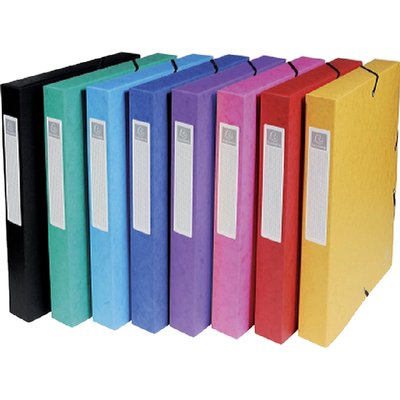 Elastobox Exacompta A4 40mm 600gr assorti