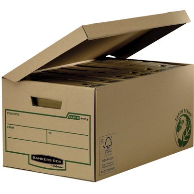 Opbergdoos Bankers Box Earth flip top bruin