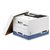 Archiefdoos Bankers Box System standaard wit blauw