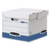 Caisse archives Bankers Box System flip top cube blanc-bleu Photo
