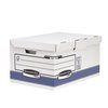 Archiefdoos Bankers Box System fold flip top maxi wit blauw foto
