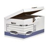 Archiefdoos Bankers Box System fold flip top maxi wit blauw foto