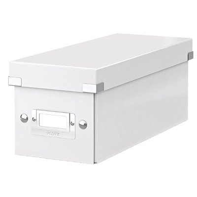 CD-opbergdoos Leitz Click & Store WOW gerecycled karton 143x136x352mm wit