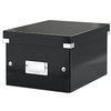 Opbergdoos Leitz Click & Store WOW klein gerecycled karton 200x148x250mm zwart foto