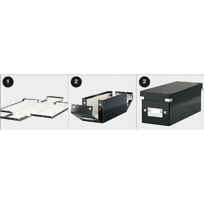 Opbergdoos Leitz Click & Store WOW groot 350x188x450mm wit