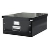 Opbergdoos Leitz Click & Store WOW groot 369x200x482mm zwart foto